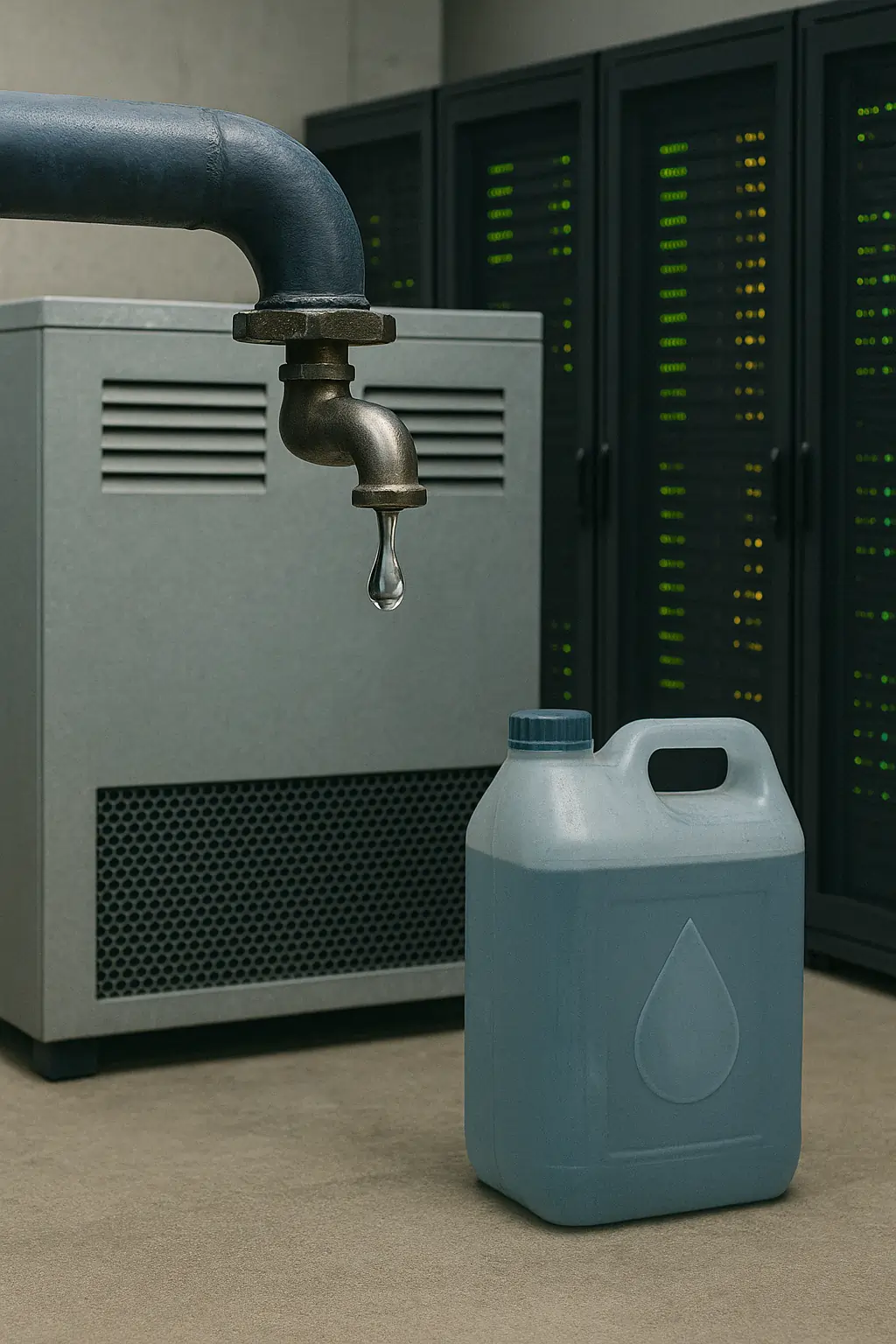 Enfriamiento por agua en centros de datos de IA