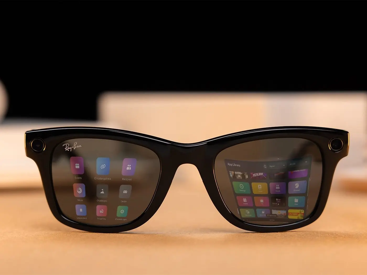 Concepto de pantalla invisible de Meta