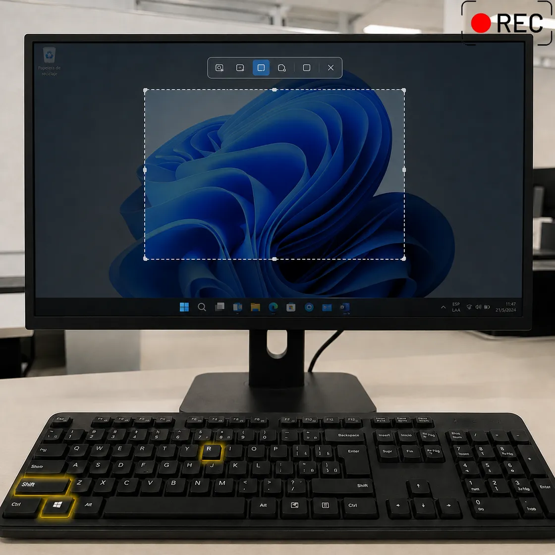 Cómo grabar la pantalla en Windows con un atajo de teclado