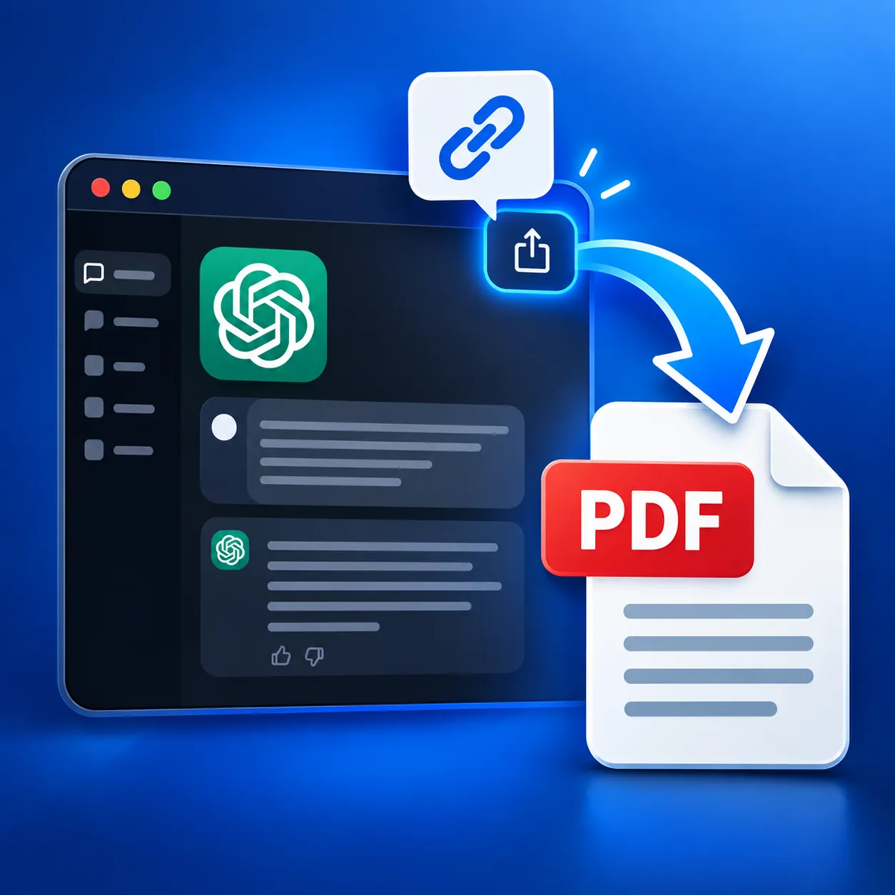 Cómo guardar una conversación de ChatGPT como PDF